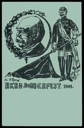 Gedenkkarte 'Akademisches Sommerfest 1901', ungebraucht, Ort lässt ...