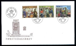 Die Arbeit der Post 1984, sauber auf amtl. Blanko-Schmuck-FDC.