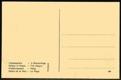 Den Haag, Zeichnung vom Friedenspalast, ungebraucht, gute Erhaltung.