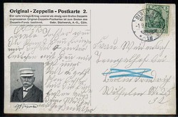 Zeppelin, Orignal-Zeppelin-Postkarte Nr. 2 'Basel', gelaufen Berlin 1 ...