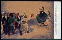 Esperanto, historische Karte für die weltweite Kunstsprache, hier ...