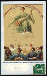 Esperanto, historische Karte für die weltweite Kunstsprache, hier ...