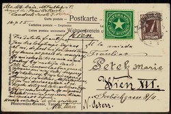 Esperanto, historische Karte für die weltweite Kunstsprache, hier ...
