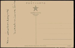 Esperanto, historische Karte für die weltweite Kunstsprache, hier ...