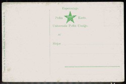 Esperanto, historische Karte für die weltweite Kunstsprache, hier ...