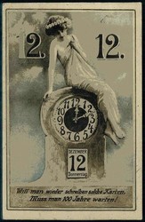 12.12.12, Gedenkkarte zu dem seltenen Datum, gelaufen Dresden an ...