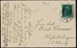 11.12.13, Gedenkkarte zu dem seltenen Datum, gelaufen München an ...