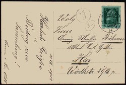 11.12.13, Gedenkkarte zu dem seltenen Datum, gelaufen München an ...