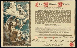1 Milliarde Minuten seit Christi Geburt, kuriose Gedenkkarte vom 28. ...
