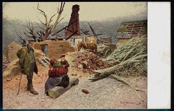 I. WK, Ostpreussen-Flüchtlings-Thematik, entspr. Karte aus ca. ...