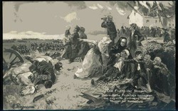 I. WK, Ostpreussen-Flüchtlings-Thematik, entspr. Karte aus ca. ...