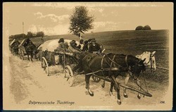 I. WK, Flüchtlings-Thematik, hier 'Ostpreussische Flüchtlinge mit ...