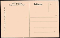 I. WK, Flüchtlings-Thematik, hier 'Der Weltkrieg - Ostpreussische ...
