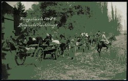 I. WK, Thematik-Karte 'Flucht und Vertreibung', hier 'Belgische ...