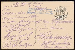 I. WK, Thematik-Karte 'Flucht und Vertreibung', hier 'Franz. ...