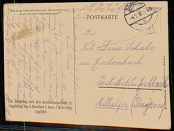 I. WK, Thematik-Karte 'Flucht und Vertreibung', hier 'Abzug franz. ...