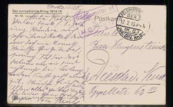 I. WK, Thematik-Karte 'Flucht und Vertreibung', hier 'Antwerpen vor ...