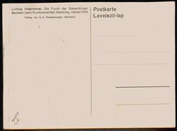 I. WK, Flüchtlings-Thematik, hier 'Flucht der Siebenbürger Hebrst ...