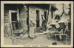 I. WK, Flüchtlings-Thematik, hier 'Heimkehr russischer Flüchtlinge' ...
