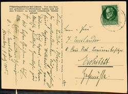 I. WK, Flüchtlings-Thematik, hier 'Flüchtlingshütten bei Lötzen', ...