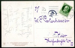 Professor Liebermann, Künstler-Karte 'Kameradschaft', gelaufen 1916, ...