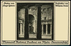 Bismarck-National-Denkmal am Rhein, offizielle Karte des Vereines zur ...