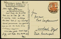 Bismarck-National-Denkmal am Rhein, offizielle Karte des Vereines zur ...