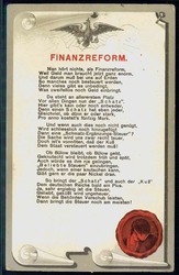 Sozialkritik im Kaiserreich, AK aus der Zeit um 1898 bis 1910, hier ...