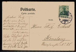 Sozialkritik im Kaiserreich, AK aus der Zeit um 1898 bis 1910, hier ...