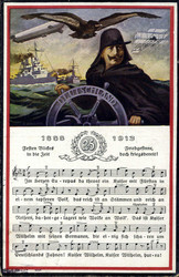 1888/1913, Gedenkkarte zum 25. Jubiläum von Kaiser Wilhelm II. ...