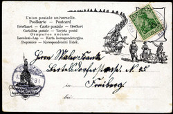 Werbekarte der Fahrrad-Fabrik August Stukenbrok aus Einbeck, gelaufen ...