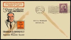 Schmuck-Kuvert zur ersten Amtseinführung Franklin D. Roosevelt 4. ...