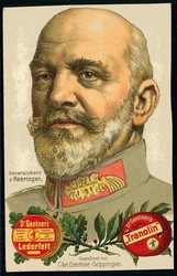 Alte Firmen-Werbekarte, hier 'Lederfett - Tranolin', mit Feldpoststpl ...