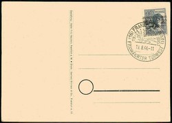 Frankfurter Turnfest 1948, Erinnerungskarte mit Marke und entspr. SST ...