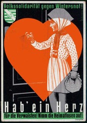 1948, Volkssolidarität gegen die Wintersnot, Spendenkarte für die ...