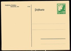 1938, 5 Pf. Privatganzsache des Ratsgymnasiums in Hannover zur ...