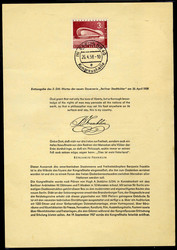 3 DM Stadtbilder (Kongresshalle) 1956, auf Vorläufer-ETB, Luxus. ...