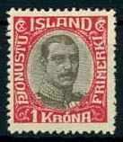 1 Kr. Dienstmarke 1920, sauber ungebraucht, in ausgabetypischer ...