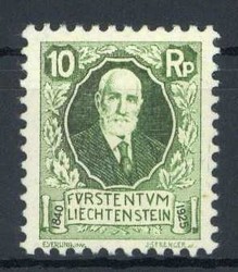 10 Rp. Fürstengeburtstag 1925, tadellos postfrisch, Pracht. M€ 150 ...