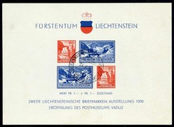 Briefmarkenausstellung 1936, mit ESST 'Eröffnung des Postmuseums in ...