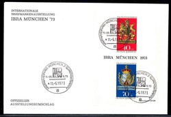 IBRA-Ausstellung 1973 in München, hübsch auf Sonderumschlag der ...