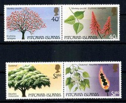 Bäume-ZD's 1987, tadellos postfrisch, Luxus. M€ 7,--