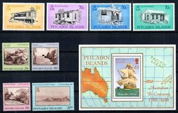 Häuser- und Gemälde-Sätze 1987 und Australien-Kolonisation-Block ...