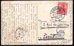 Düsseldorf, Landeskrone, echt gelaufen 1912, Mängel. Alter Preis: 2 ...