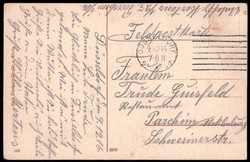 Düsseldorf, Kunstpalast, echt gelaufen als Feldpost 1916, leichte ...