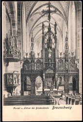 Braunschweig, Innenaufnahme der Brüdernkirche, ungebraucht, gute ...