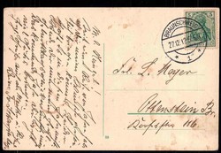 Braunschweig, Panoramaaufnahme, echt gelaufen 1912, rs. etwas ...