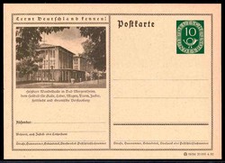 10 Pf. Bildpostkarte 1952, in Type II. olivbraun, hier Bad ...