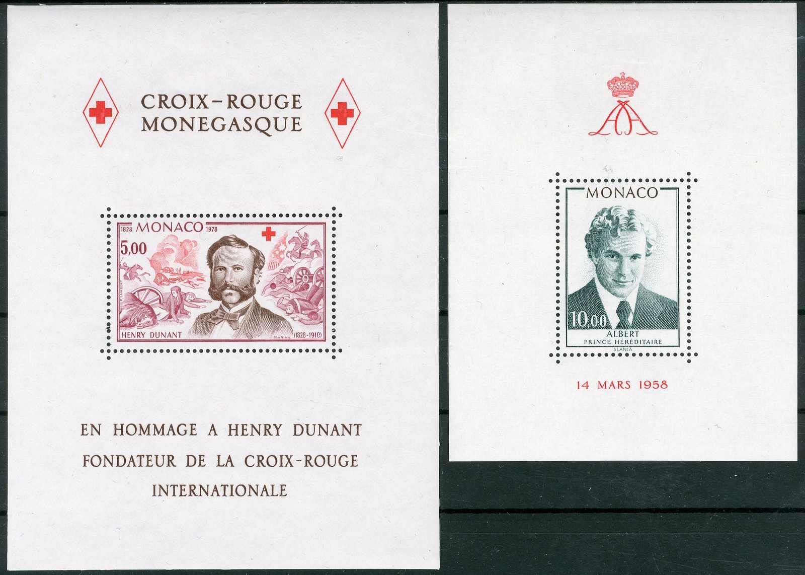 Rotes Kreuz-Block 1978 und Prinz Albert-Block 1979, tadellos ...