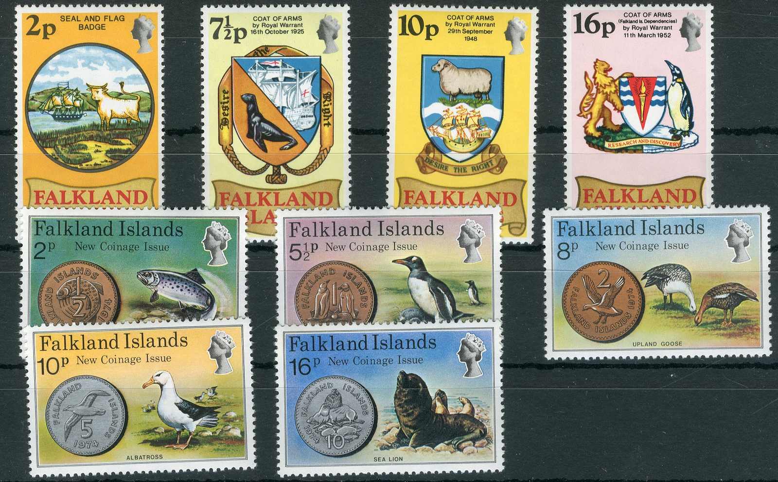 Wappen und Münzausgaben 1975, tadellos postfrisch, Luxus. M€ 22,--